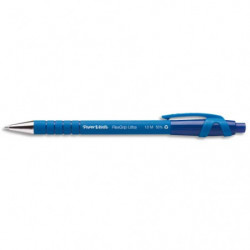 PAPERMATE Stylo bille Flexgrip pointe moyenne rétractable encre Bleue corps caoutchouc