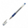 PILOT Stylo à bille pointe fine encre gel Bleue corps plastique avec grip caoutchouc et capuchon G1 GRIP