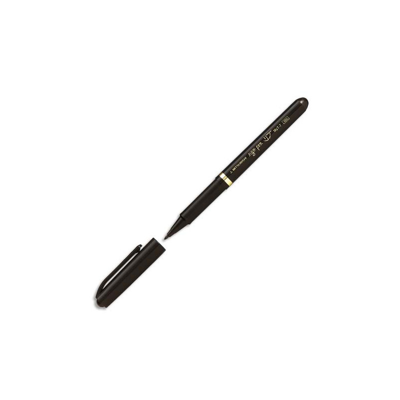 UNI-BALL Stylo-feutre pointe en nylon largeur de trait 0,8 mm encre à pigments Noire SIGN PEN MYT7