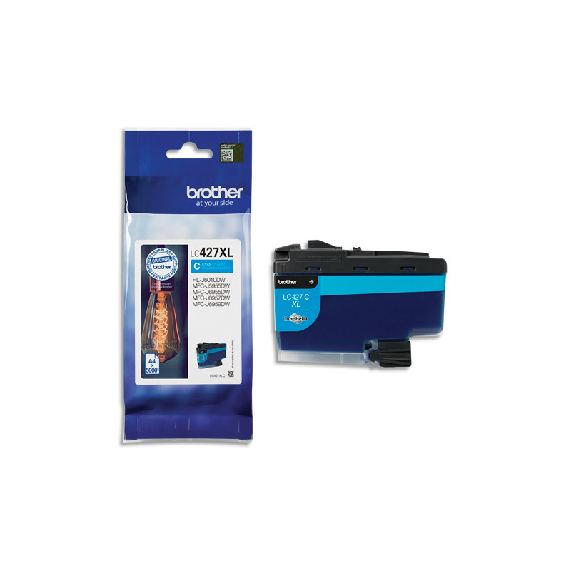 BROTHER Cartouche jet d'encre XL cyan LC427XLC