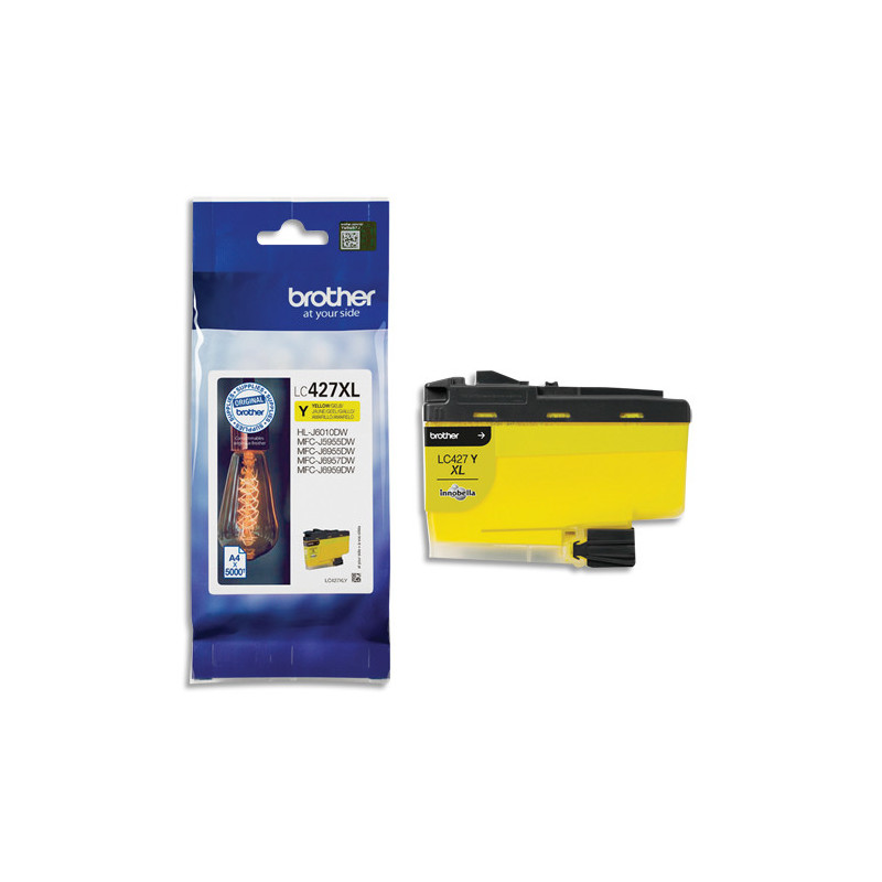 BROTHER Cartouche jet d'encre XL jaune LC427XLY