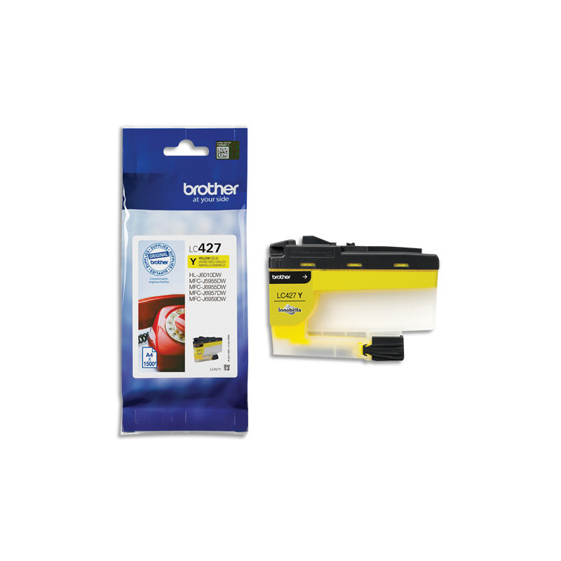 BROTHER Cartouche jet d'encre jaune LC427Y