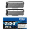 BROTHER Pack de 2 cartouches toner noir TN2320TWIN