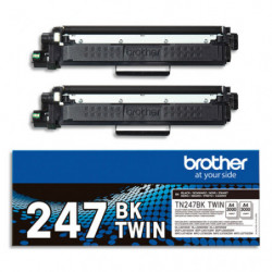 BROTHER Pack de 2 cartouches toner noir TN247BKTWIN