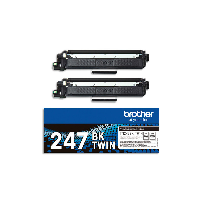 BROTHER Pack de 2 cartouches toner noir TN247BKTWIN