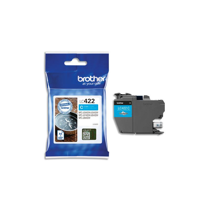 BROTHER Cartouche Jet d'encre cyan LC422C