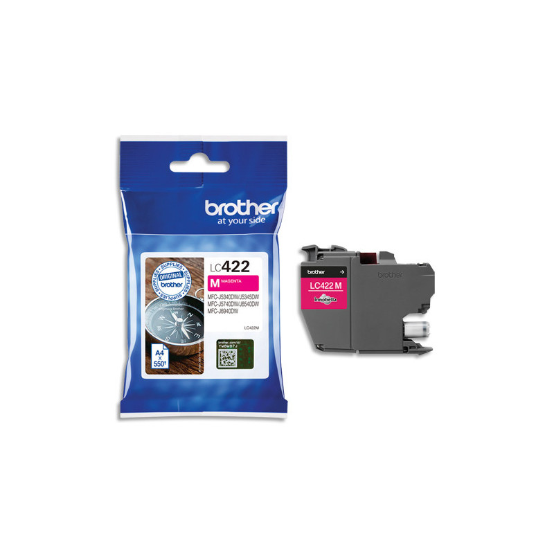 BROTHER Cartouche Jet d'encre magenta LC422M