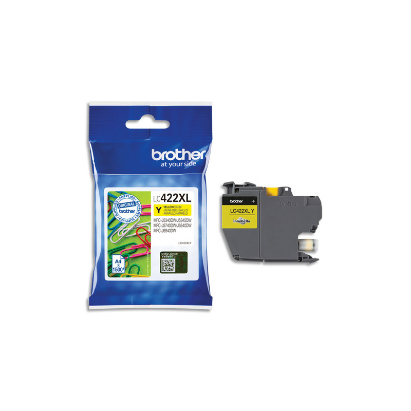 BROTHER Cartouche Jet d'encre jaune XL LC422XLY