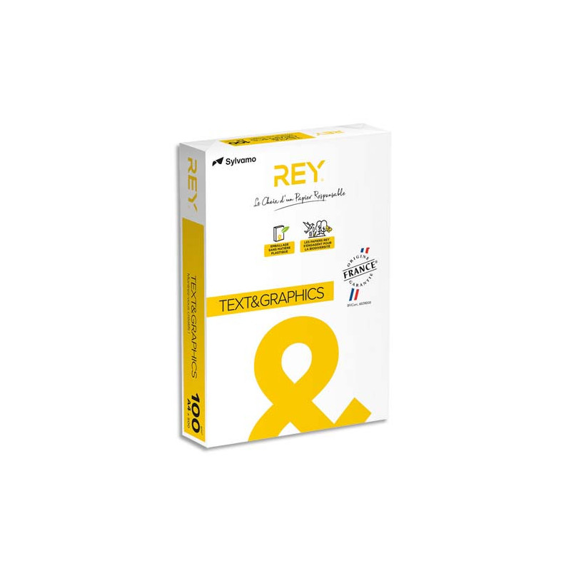 INAPA Ramette 500 feuilles papier TEXT & GRAPHICS A4 100g CIE 170 haute Blancheur très satiné