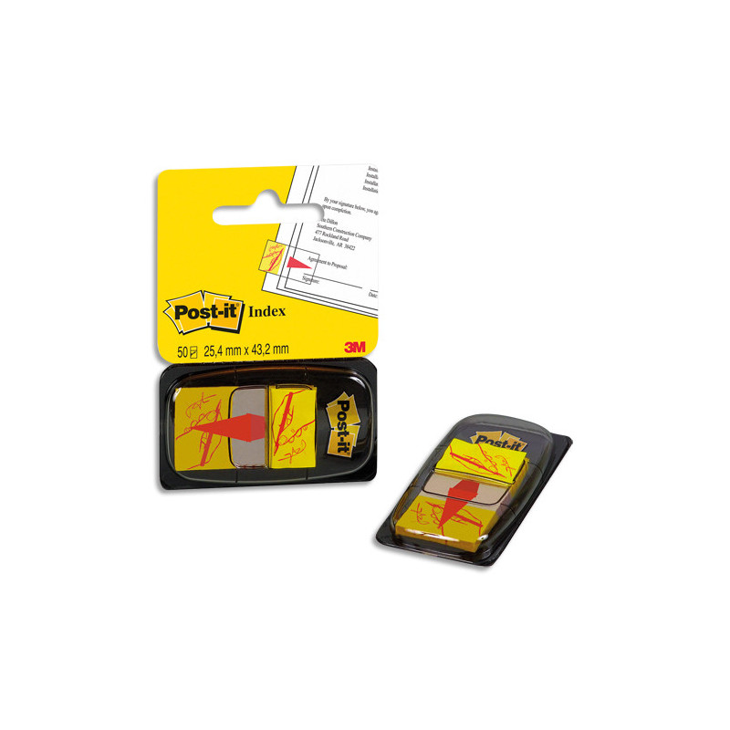 POST-IT Carte de 50 marque-pages Signez Ici 680-31