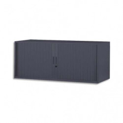 MT INTERNATIONAL Réhausse métal monobloc Corps et Rideau anthracite - Dimensions : L120 x H42,6 x P43 cm