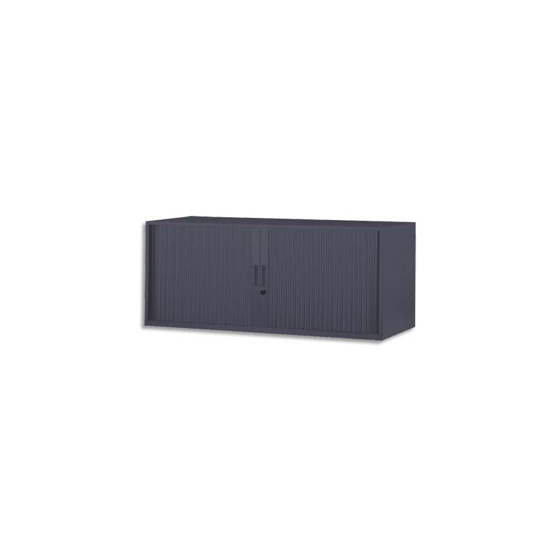 MT INTERNATIONAL Réhausse métal monobloc Corps et Rideau anthracite - Dimensions : L120 x H42,6 x P43 cm