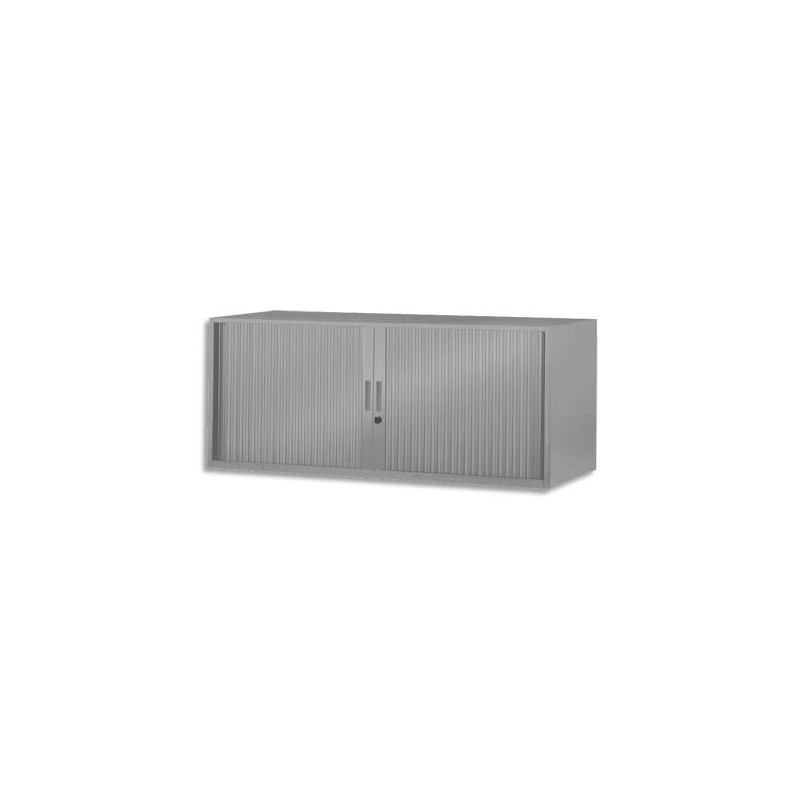 MT INTERNATIONAL Réhausse métal monobloc Corps et Rideau silver - Dimensions : L120 x H42,6 x P43 cm