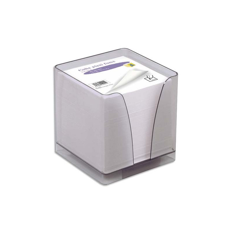 QUO VADIS Bloc cube Blanc 9x9x8cm 610 feuilles encollées 80g PEFC