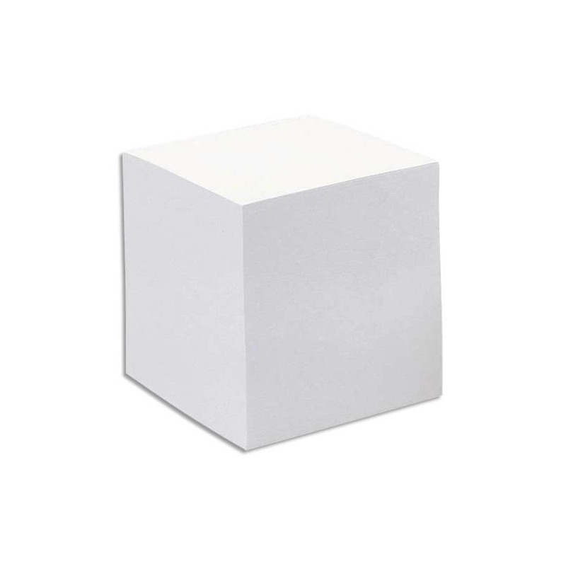 QUO VADIS Recharge bloc cube Blanc 9x9x7,5cm 590 feuilles mobiles 80g PEFC