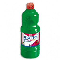 GIOTTO Flacon d'1 litre de gouache liquide de couleur Verte