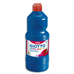 GIOTTO Flacon d'1 litre de gouache liquide de couleur Bleu outremer