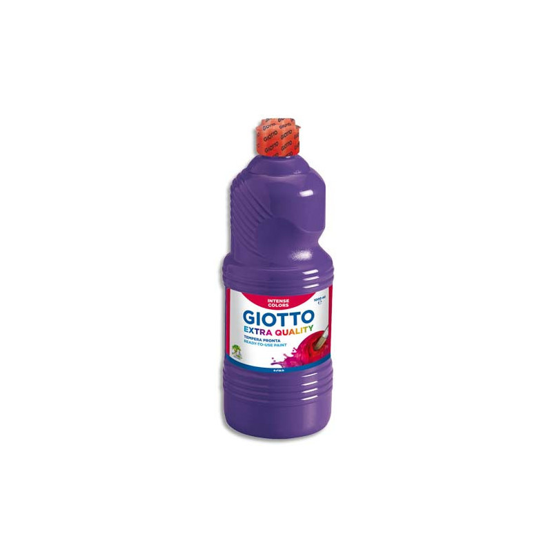 GIOTTO Flacon d'1 litre de gouache liquide de couleur Violet
