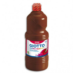GIOTTO Flacon d'1 litre de gouache liquide de couleur Marron