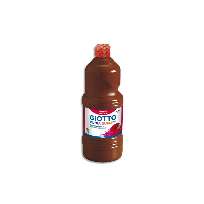 GIOTTO Flacon d'1 litre de gouache liquide de couleur Marron