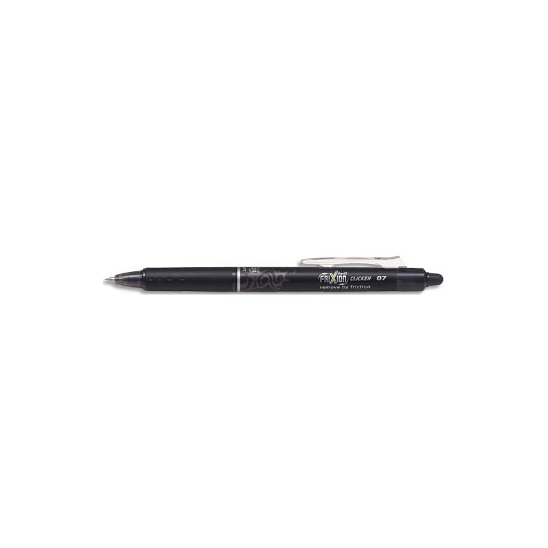 PILOT Stylo Roller FriXion Clicker rétractable, pointe moyenne Noir