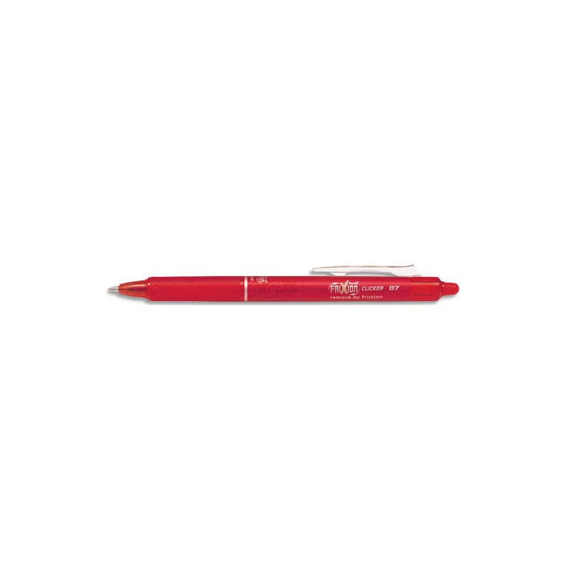 PILOT Stylo Roller FriXion Clicker rétractable, pointe moyenne Rouge