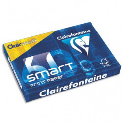 CLAIREFONTAINE Ramette de 500 feuilles papier Blanc SMART CLAIRALFA 60 grammes format A4 1929