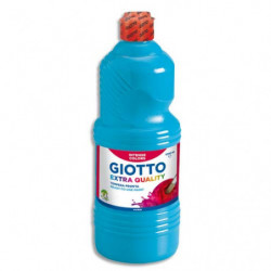 GIOTTO Flacon d'1 litre de gouache liquide de couleur Cyan