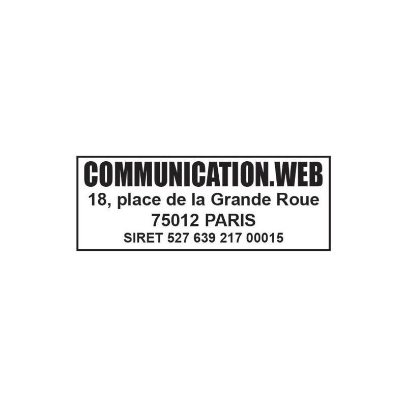 TRODAT Timbre personnalisable 4 lignes - Printy 4912 4.0 Bleu. 2 plaq.compo+1 recharge Noir. Police 3-4mm