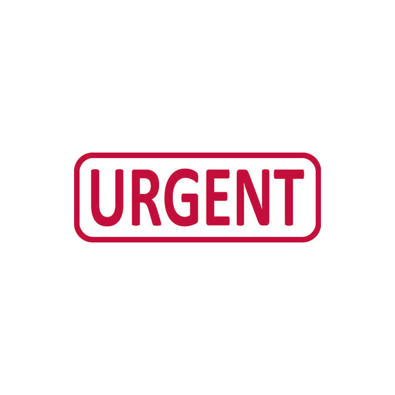TRODAT Timbre formule URGENT - Xprint à encrage automatique Rouge. Dim.empreinte 45x16mm
