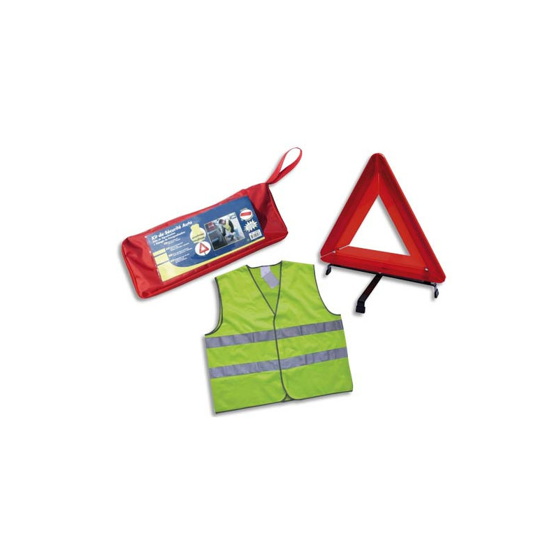 LABORATOIRES ESCULAPE Equipement véhicules - triangle, gilet, et housse de rangement