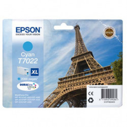 EPSON Cartouche Jet d'Encre Cyan XL (2 000 p) ''Tour Eiffel'' - C13T70224010