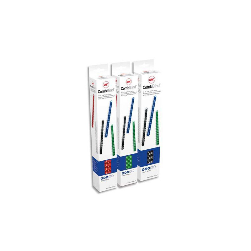 GBC Boîte de 100 peignes CombBind A4 12mm Blanc 4028197