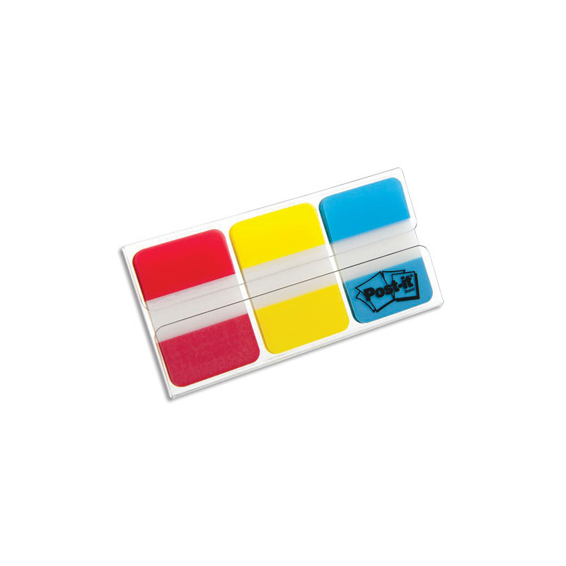 POST-IT Marque-pages POST-IT® rigides (3x22) couleurs classiques