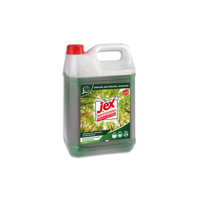 JEX PROFESSIONNEL Bidon de 5 litres nettoyant triple action multi-surfaces Forêt des Landes