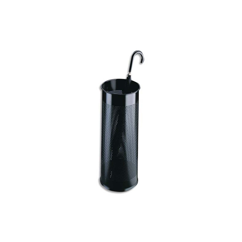 DURABLE Porte-parapluies rond ajouré en acier époxy - 28,5 litres - Diam 260 x H620 mm - Noir