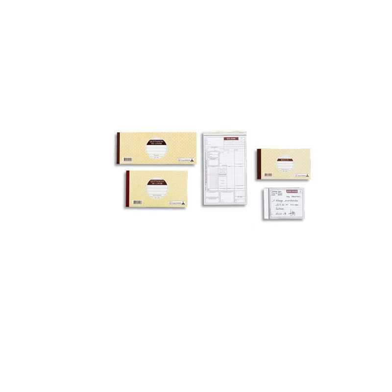LE DAUPHIN Carnet bon autocopiant 10,5 x 13,5 cm 50 feuillets autocopiants dupli