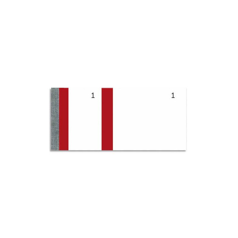 EXACOMPTA Bloc vendeur 100 feuillets 60x135 mm Rouge
