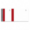 EXACOMPTA Bloc vendeur 100 feuillets 60x135 mm Rouge