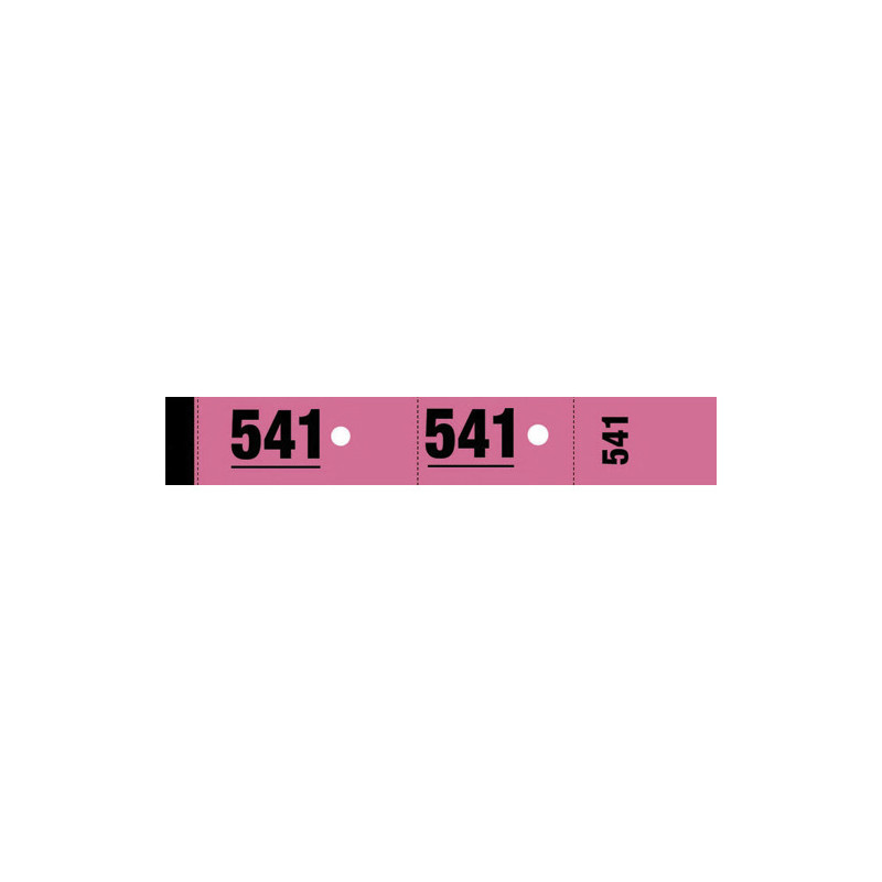 ELVE Bloc de 50 tickets vestiaire 3x20 cm Rose