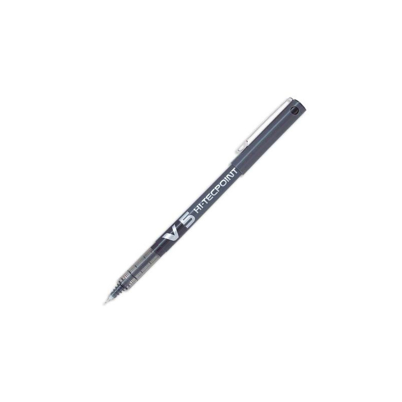 PILOT Stylo Roller pointe tubulaire 0,5 mm encre liquide Noire HI-TECPOINT BX-V5
