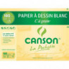 CANSON Pochette de 12 feuilles 24x32cm papier dessin Blanc C A GRAIN 180g