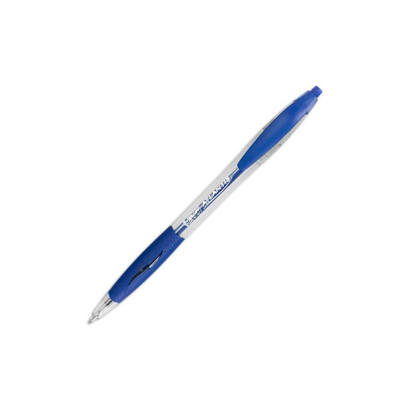 BIC Atlantis Classic Stylos-Bille Rétractables Pointe Moyenne (1,0 mm) - Bleu