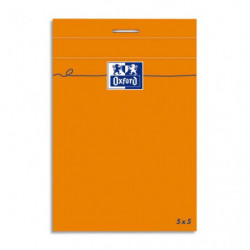 OXFORD Bloc IDEA format 8,5 x 12 cm 80 grammes réglure 5x5 301203