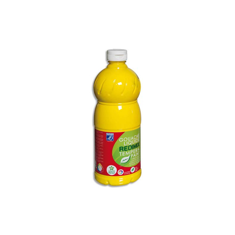 LEFRANC & BOURGEOIS Gouache liquide 1 litre Jaune primaire