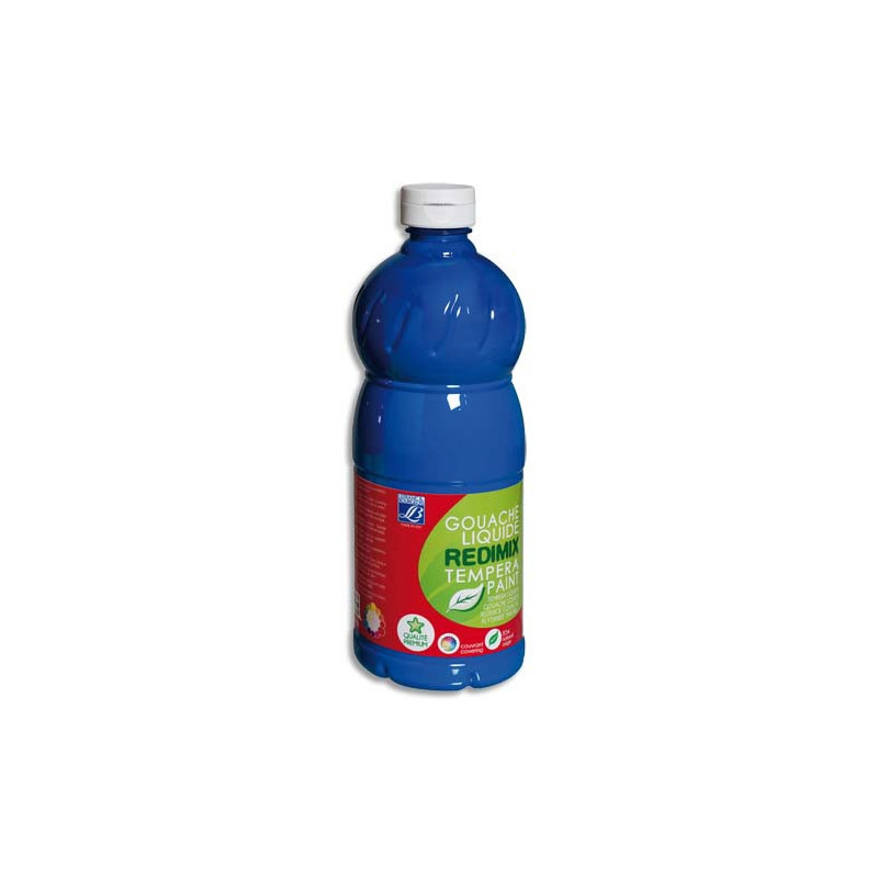 LEFRANC & BOURGEOIS Gouache liquide 1 litre Bleu primaire Cyan