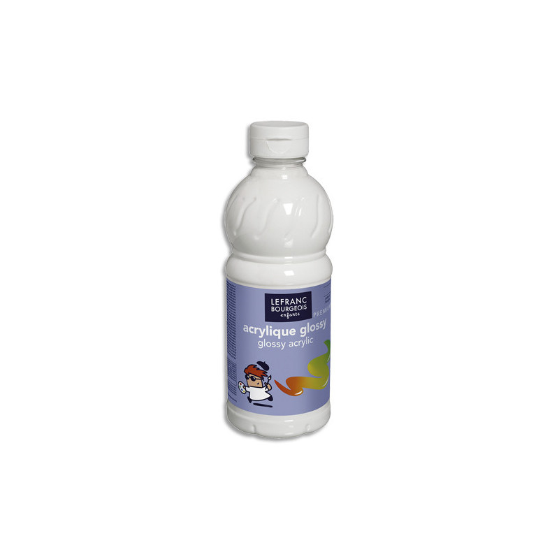LEFRANC & BOURGEOIS Flacon de 500ml gouache Glossy Blanc