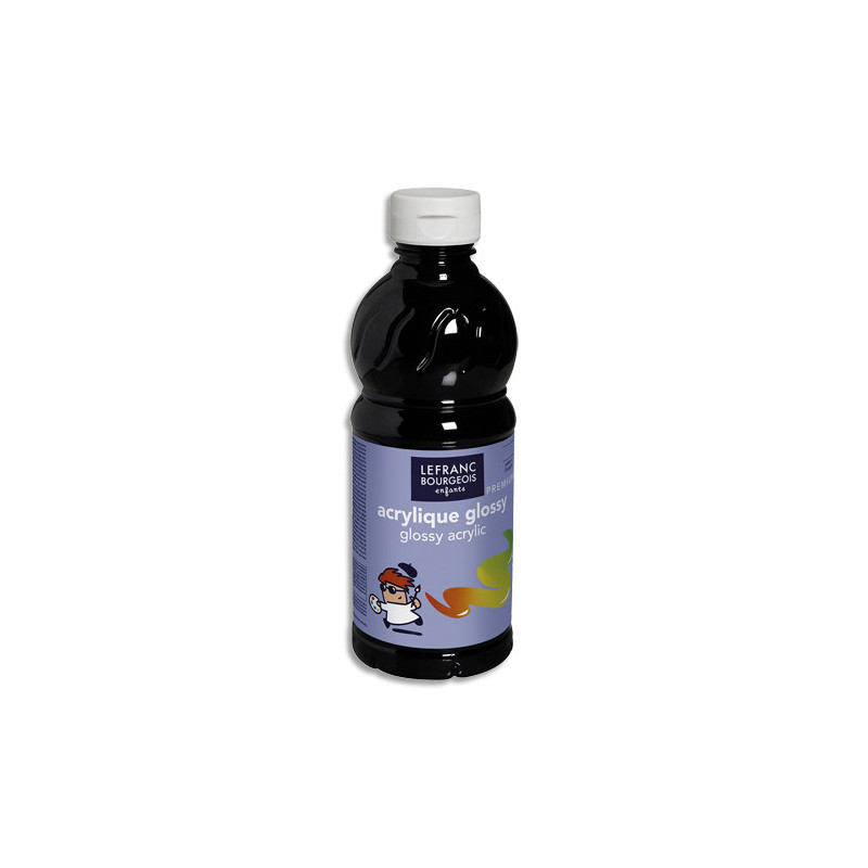 LEFRANC & BOURGEOIS Flacon de 500ml gouache Glossy Noir