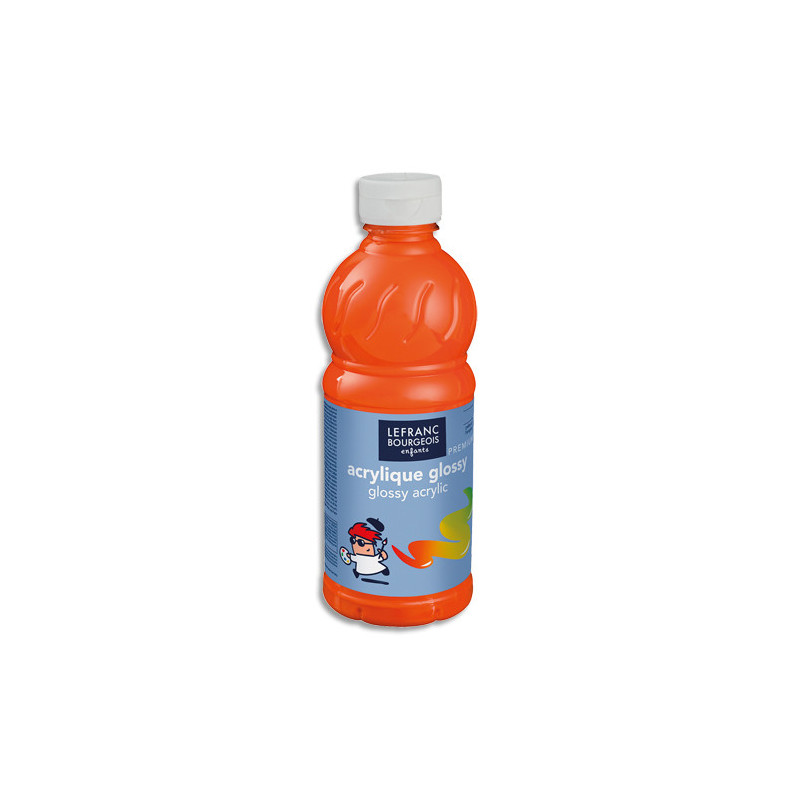 LEFRANC & BOURGEOIS Flacon de 500ml gouache Glossy Orange