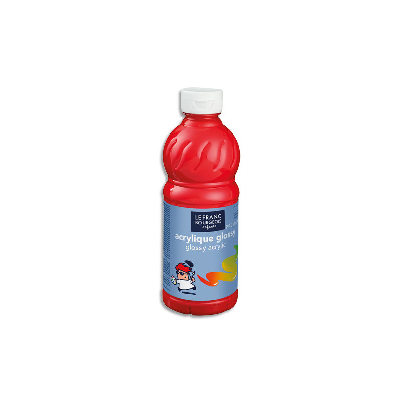 LEFRANC & BOURGEOIS Flacon de 500ml gouache Glossy Rouge Vif